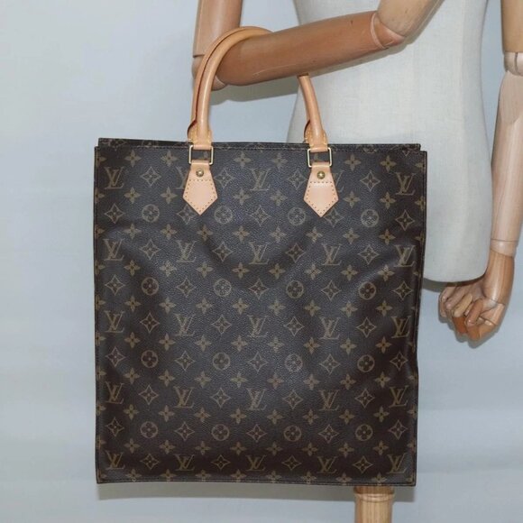 LOUIS VUITTON Monogram Sac Plat Hand Bag M51140 LV Auth 138723 - Picture 3 of 16